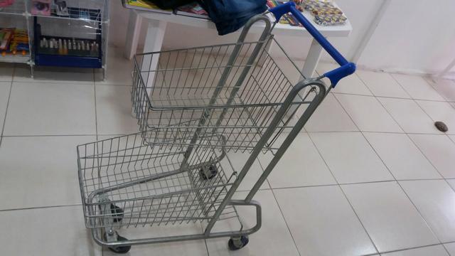 Vendo carrinho duplo 90 litros