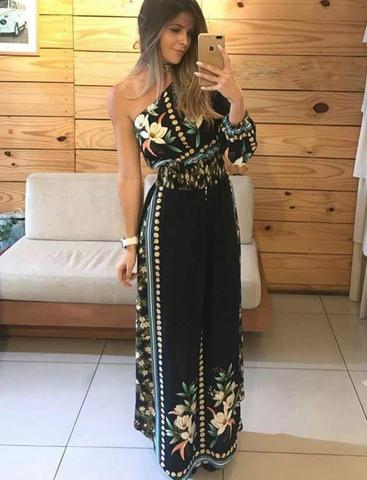 vestido preto e branco farm
