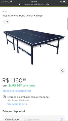 mesa de ping pong profissional