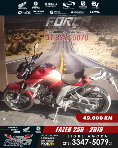 FAZER 250 ABS 2019= MELHOR SEMI NOVO DO MERCADO PRONTA ENTREGA