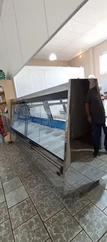 balcão de açougue refrimate novo 100% inox pronta entrega de 1,5 2 2,5 3m - Foto 4