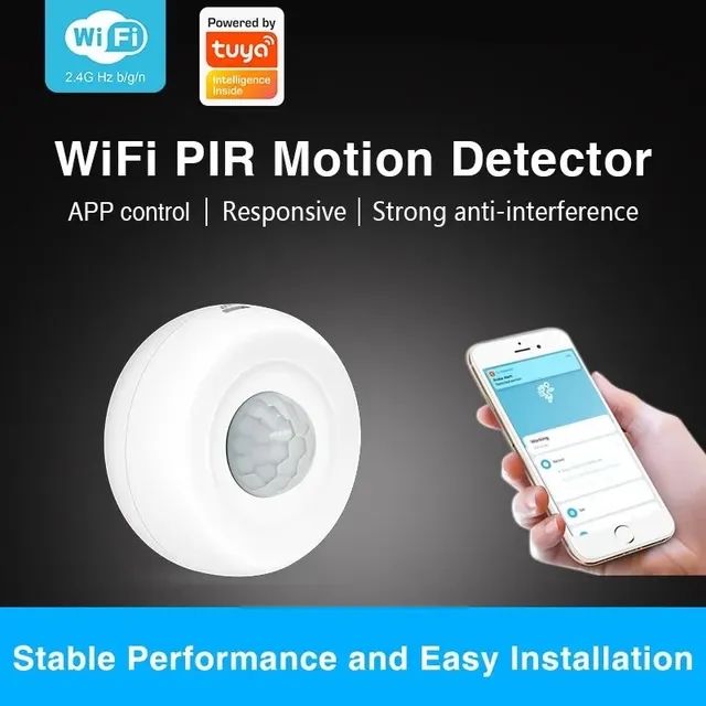 Sensor de presença Wifi Tuya, Compatível com Alexa, Segurança Residencial  - Foto 5