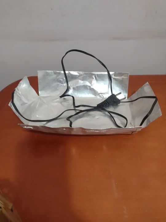 Cesta de Vime com manta elétrica para aquecer pães  - Foto 4