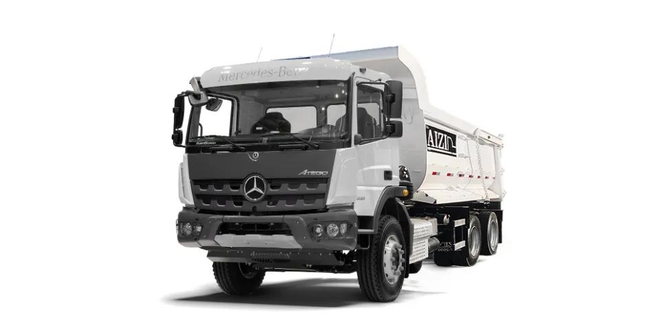 Caminhão MB Atego 3133 6X4 24/25 Caçamba Meia Cana14m³ AIZI