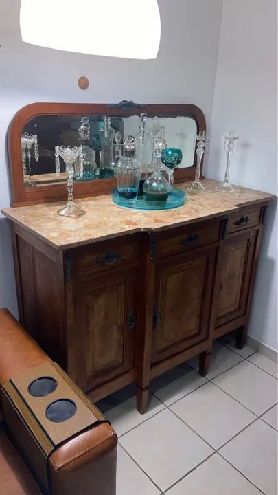 Buffet antigo marchetaria  - Foto 4