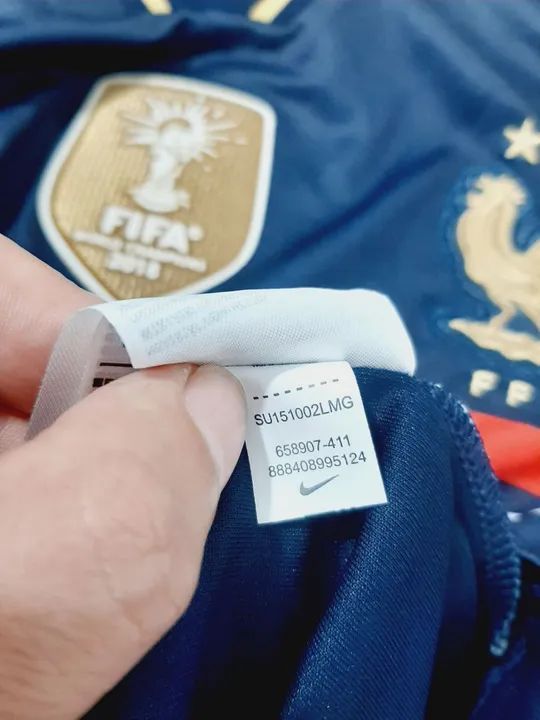 Camisa Seleção França 2018 Nike Patch Campeão  Futebol  - Foto 4