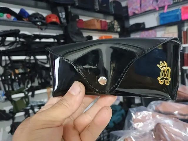 porta oculos com gravaçao da sua marca , apenas atacado,fabricamos varios modelos  - Foto 5