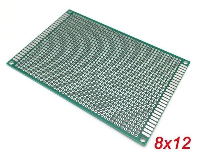 Placa De Circuito Impresso Dupla Face 8x12 Cm   Arduino Automação Robotica COD-CP113    