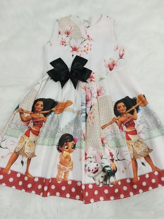 Vestido infantil temático Moana