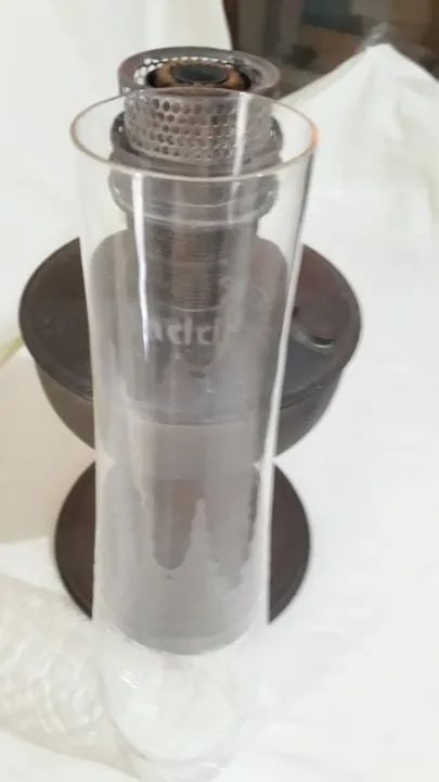 Lampião Aladim vidro original anos 50 - Foto 4