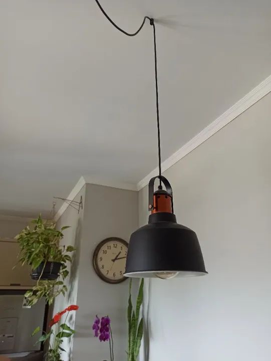 Luminária pendente estilo industrial 