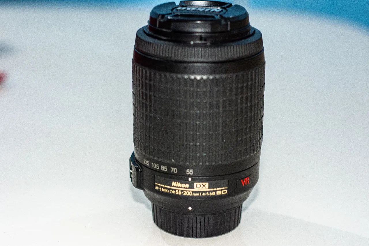 Lente nikon 55-200 em perfeito estado tbm aceito cartão débito crédito em até 12× - Foto 2