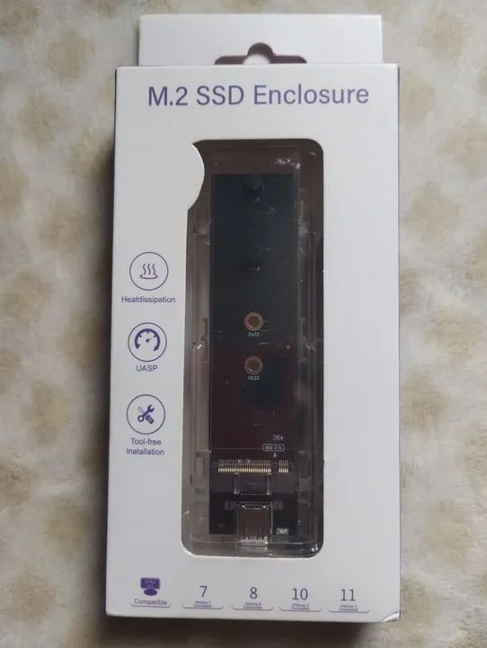 Case SSD M2 SATA (NGFF) e NVME *Entrego Aceito Cartão - Foto 5