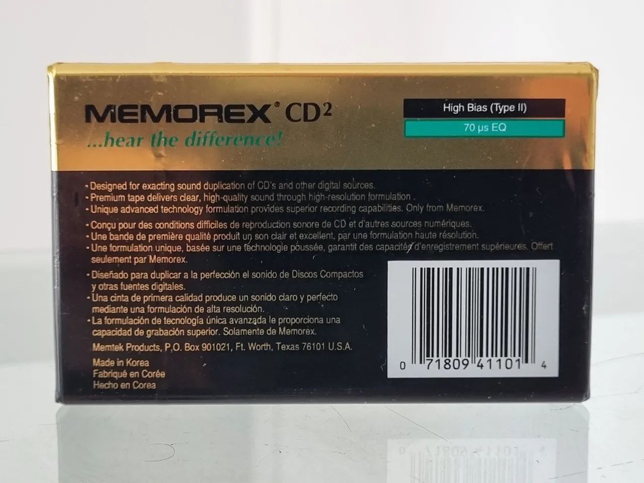 Fita cassette Memorex 110min high bias cromo - Foto 2
