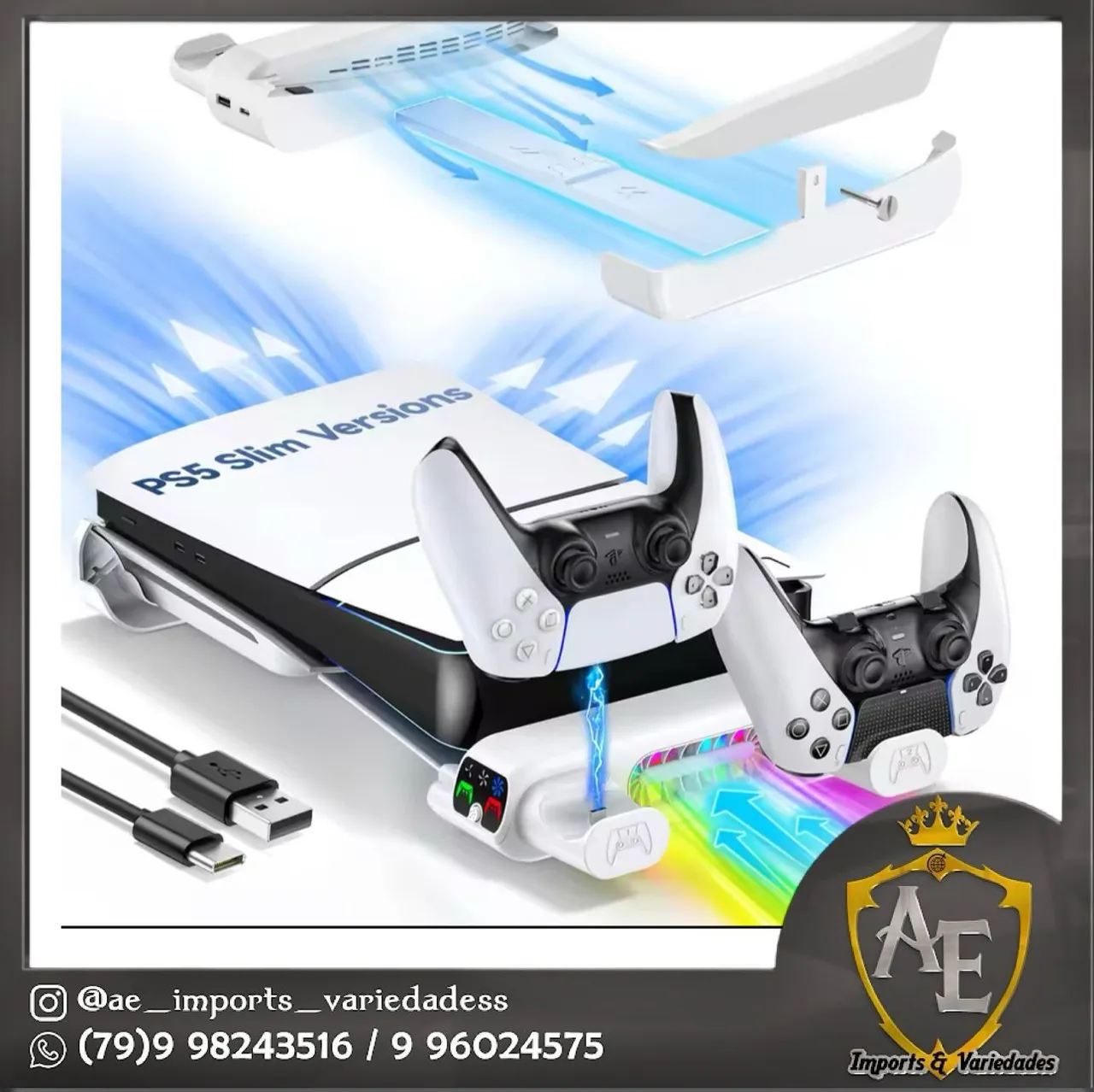 Base de Resfriamento para PS5 Slim