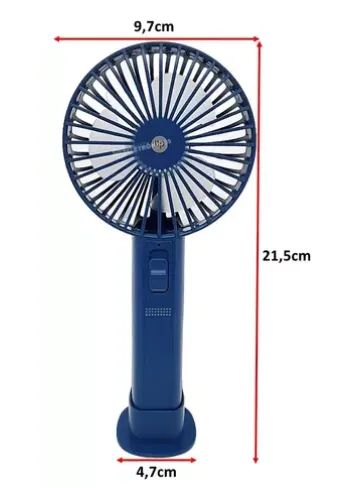 Mini Ventilador Portatíl Usb De Mão Mesa Maquiagem Recarregal z869 - Foto 2
