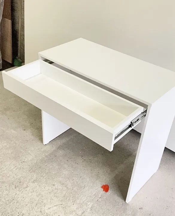 ESCRIVANINHA MESA DE ESCRITÓRIO DE MDF BRANCO