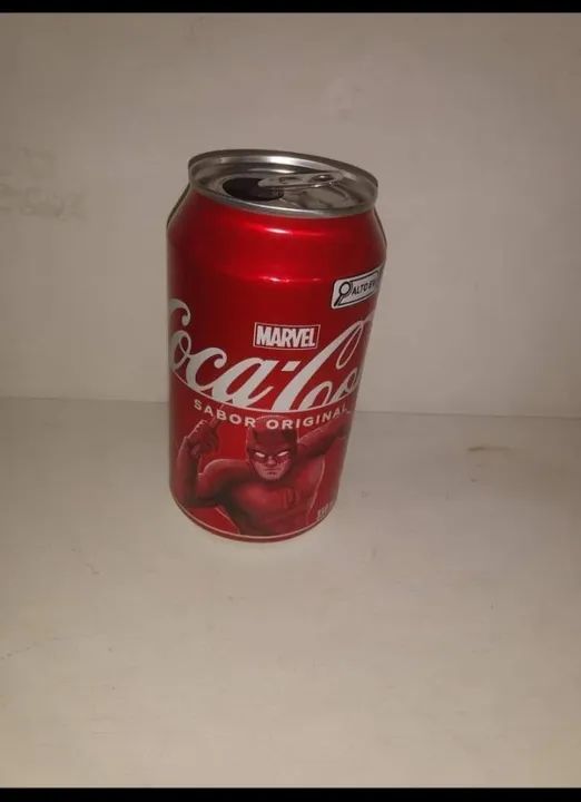 Latinha Coleção Marvel Coca Cola Demolidor - Higienizada - Foto 2