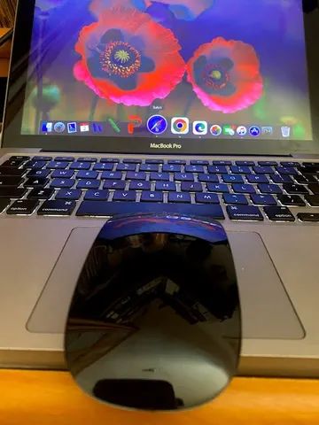 mouse bluetooth recarregavel estilo magic 2 marca logic p/apple macbook air pro mini imac 