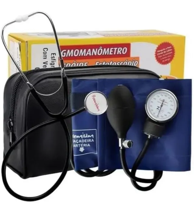 Aparelho De Pressão Manual Aneróide Esfigmomanômetro Adulto