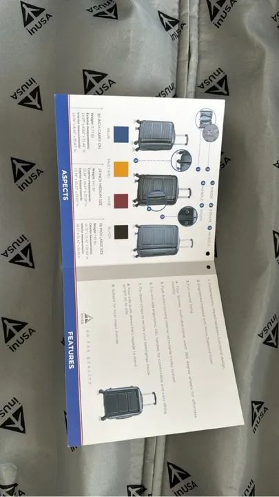 Maleta de Viagem InUSA Pilot - 2 Peças - Foto 3