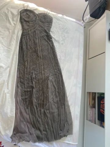 Vestido longo prateado - Foto 5