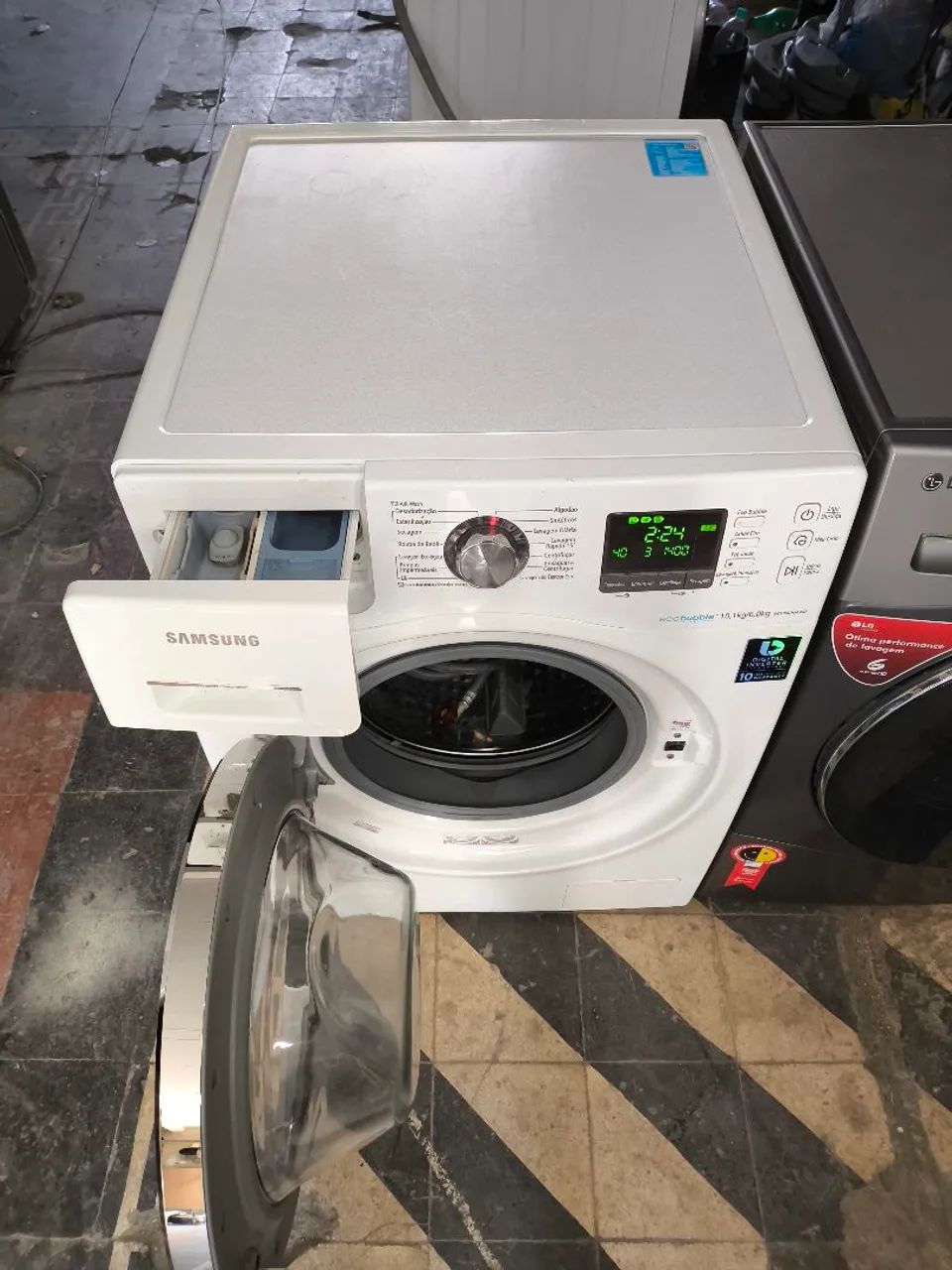  lava e seca samsung 10.1kg digital inverter nunca foi a conserto - Foto 4
