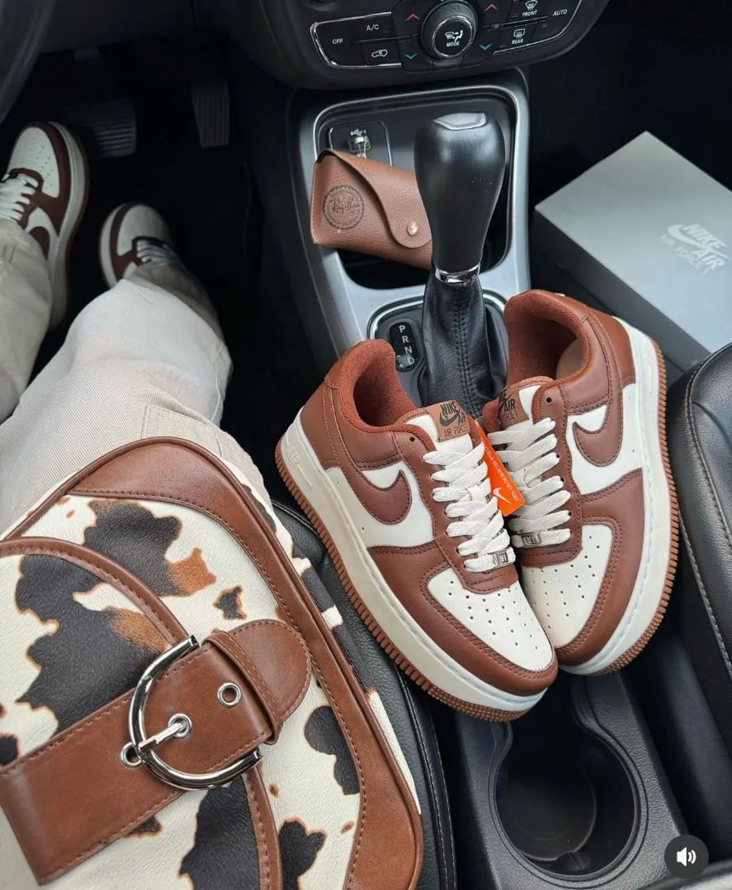 Tênis Air force 1 Castanho off white - Foto 2