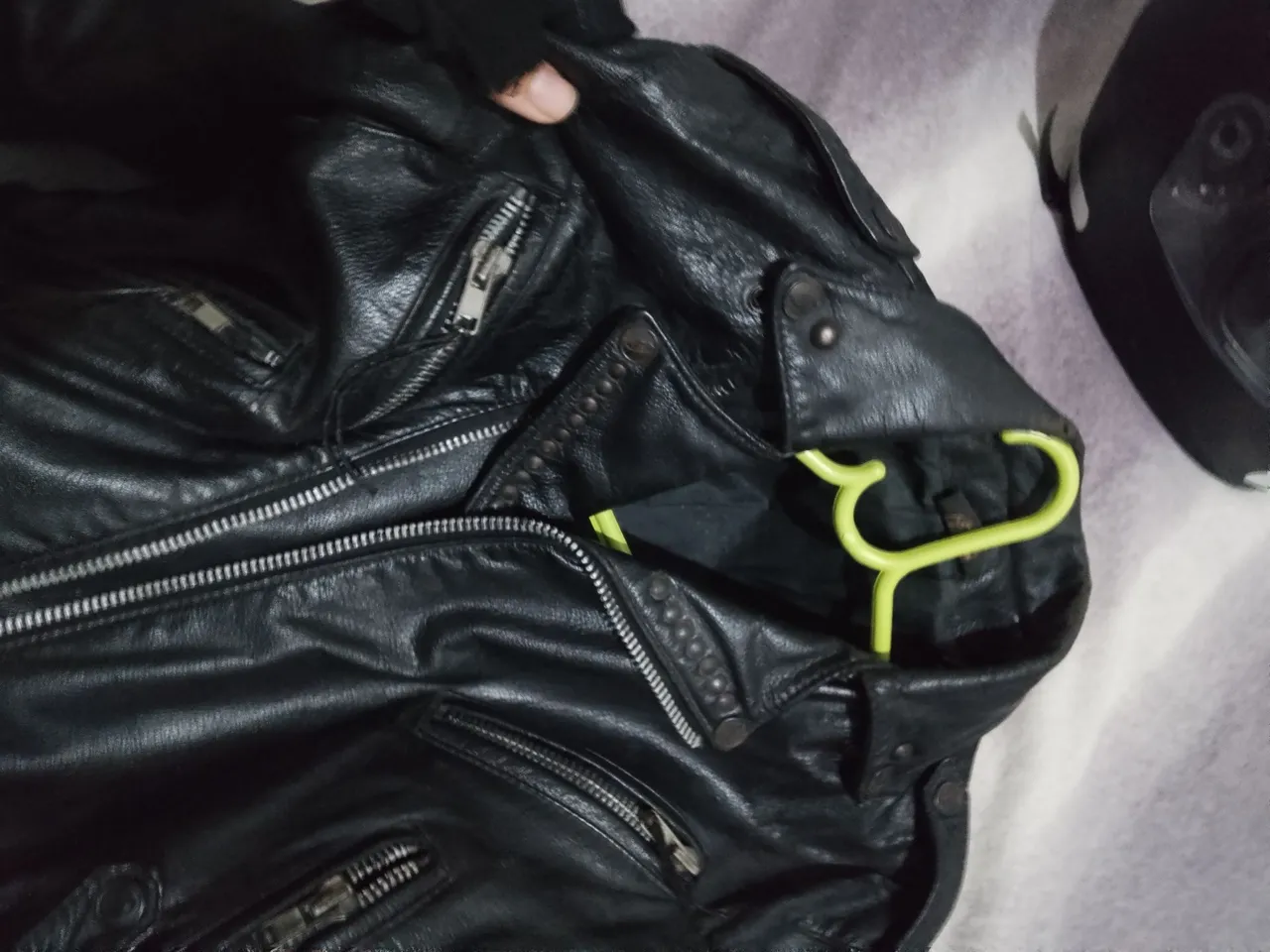 Jaqueta biker perfecto de Couro Feminina Preta