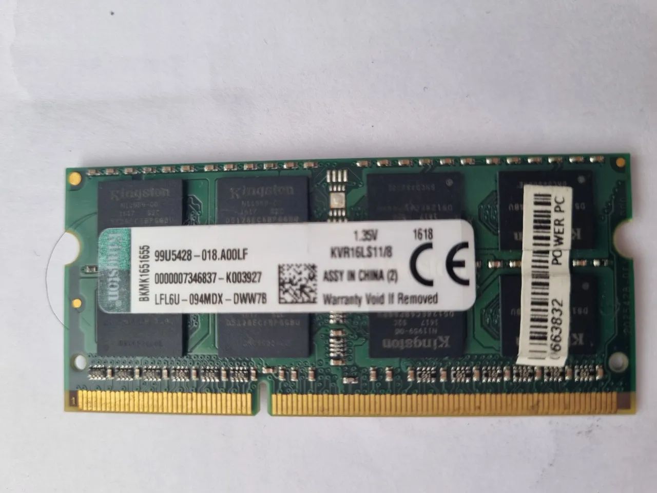 Memworia DDR4 8GB Kingston64842095549058120