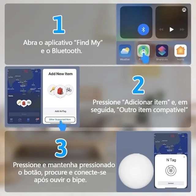 Mini Tag Localizador Rastreador Bicicleta Elétrica Compativel Com Celular Android e Ios - Foto 5