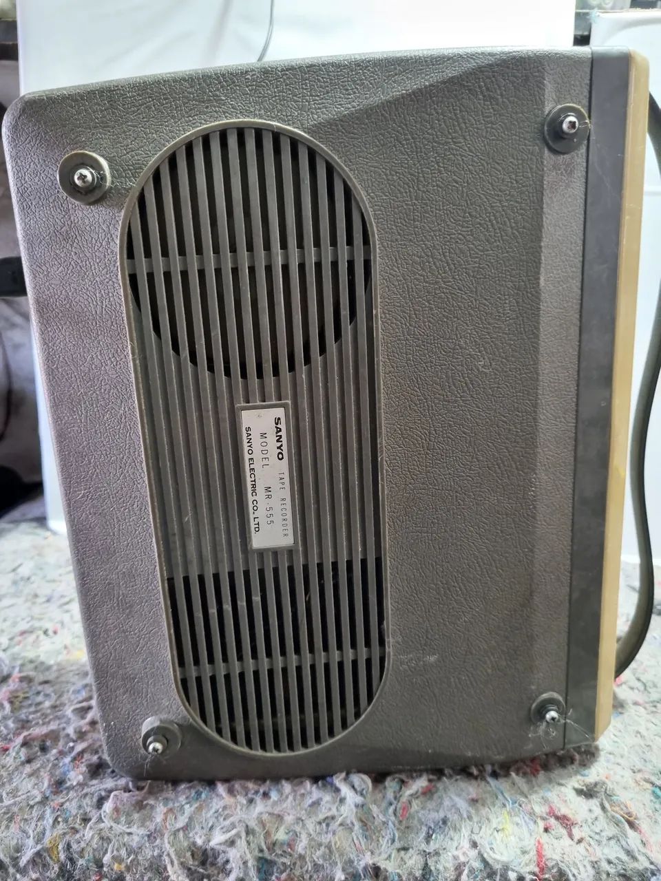 Gravador de fita de rolo Sanyo  Modelo MR.555 dos anos de 1980 - Foto 4