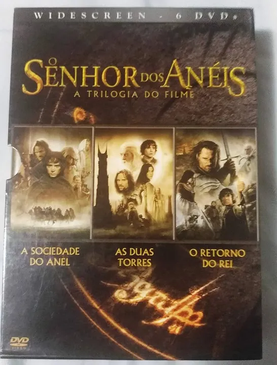 O Senhor dos Anéis: A Trilogia do Filme - 3 DVDs Novos