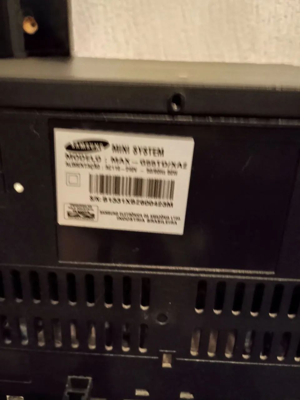 Minisystem Samsung disqueteira 3 CDs - Foto 2