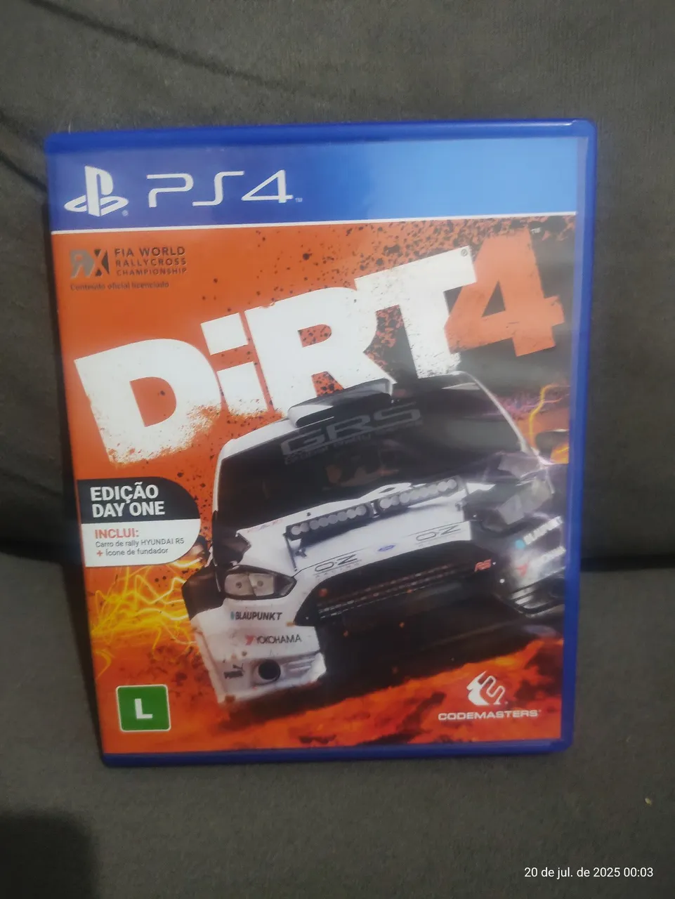 Dirt 4 - Edição Day One - PS4