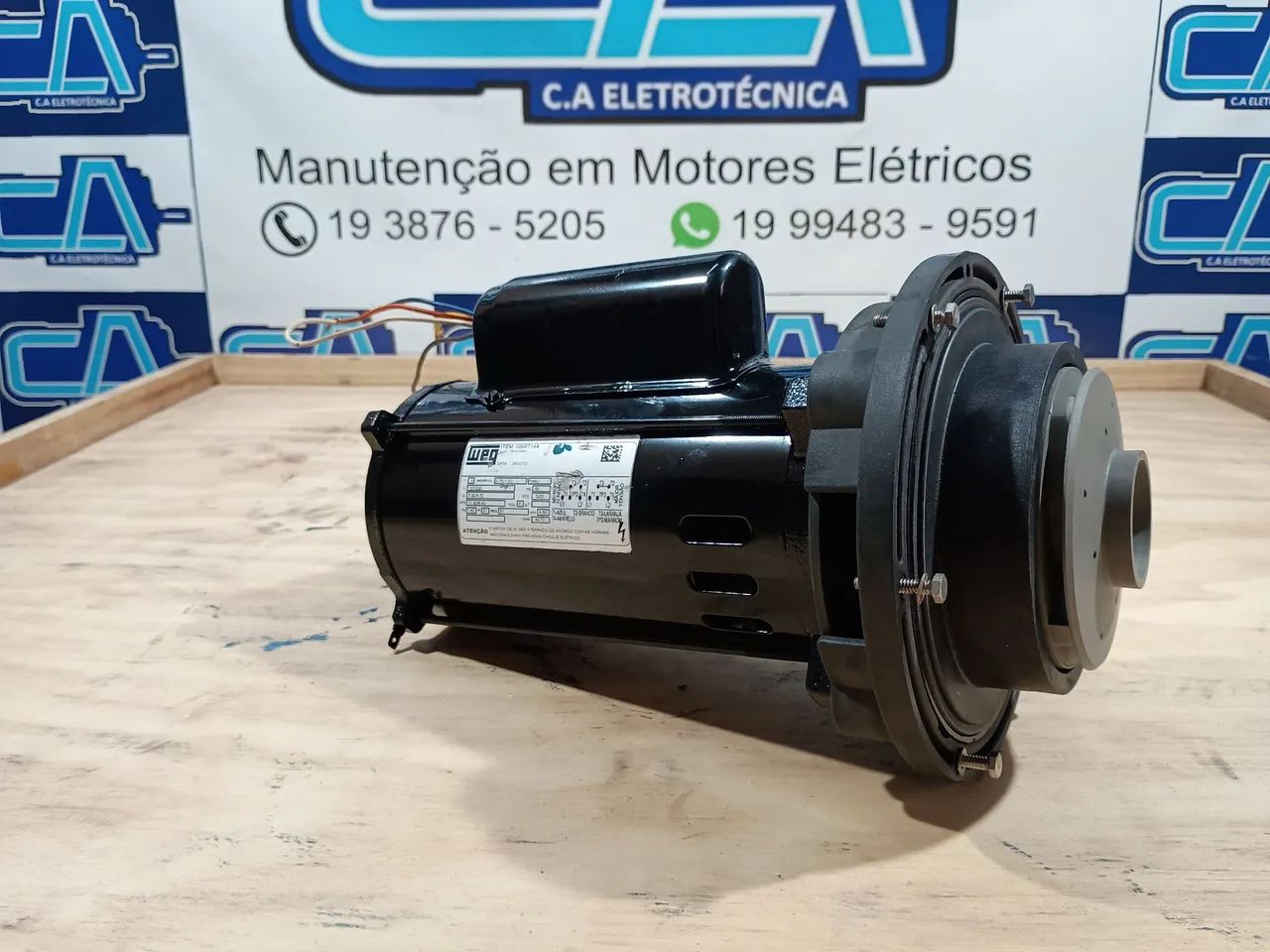 Motor Elétrico 1cv WEG para Bomba de piscina Jacuzzi - Foto 2