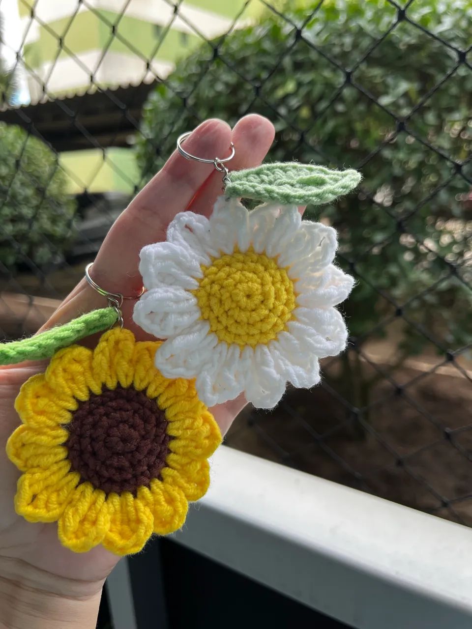 Chaveirinho flor de crochê  - Foto 5