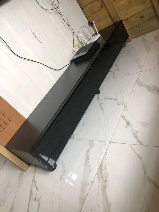 Rack para TV preto em MDF - Foto 3