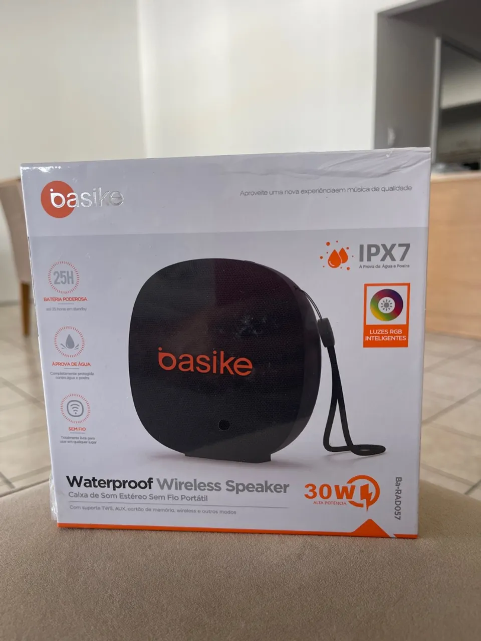 Caixa de Som Bluetooth Basike Waterproof 30W