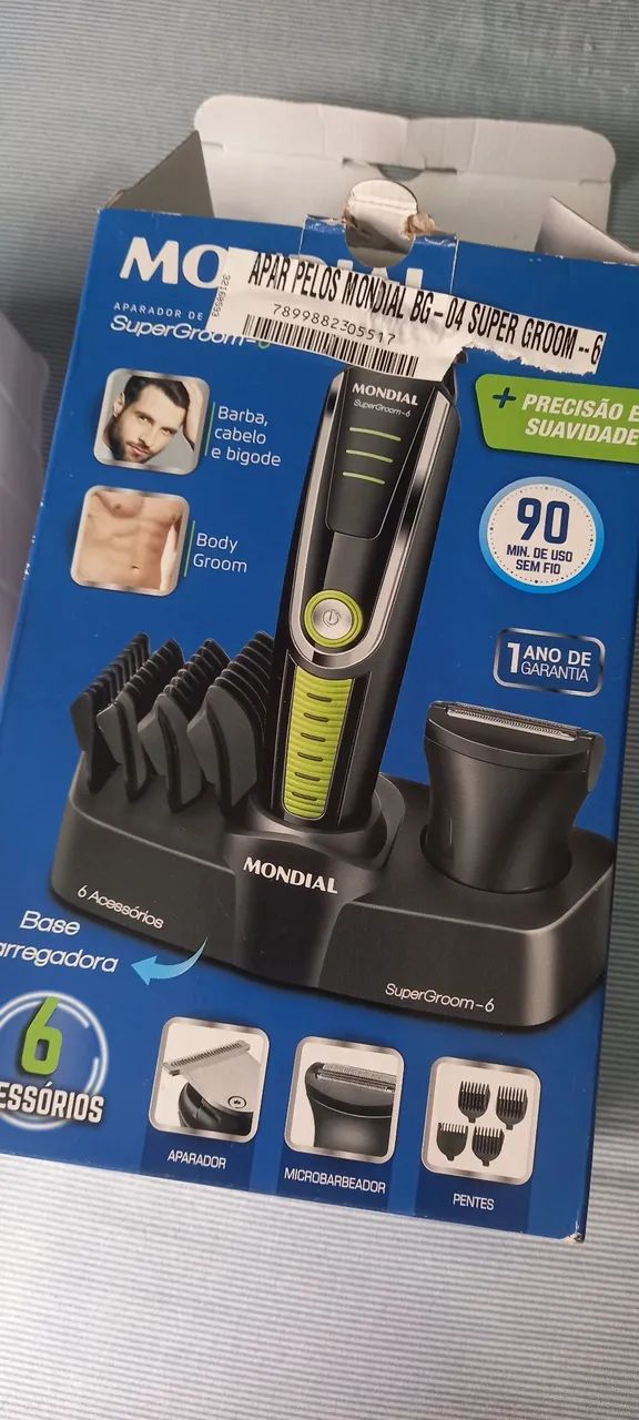 Vendo aparelho de pelos e barbas, na caixa, R$150