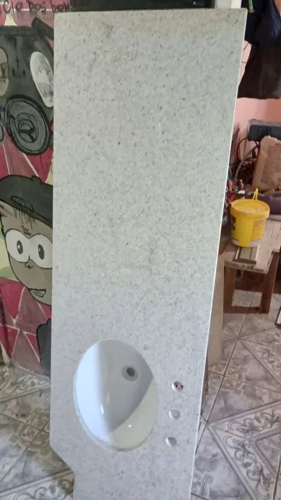 BANCADA DE PIA PARA BANHEIRO COM CUBA EM GRANITO  - Foto 2