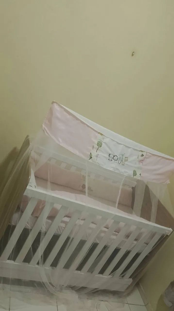 Berço cama feminino completo - Foto 2