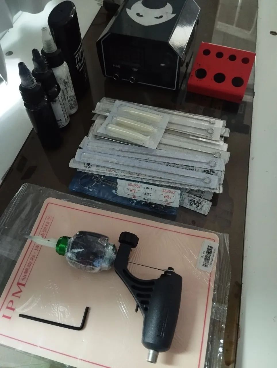 Kit Completo Máquina de Tatuagem Rotativa Electra pop