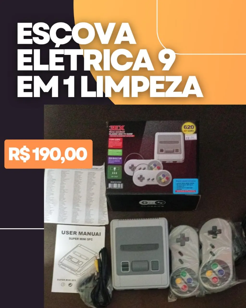 Super Mini SFC - 620 Jogos