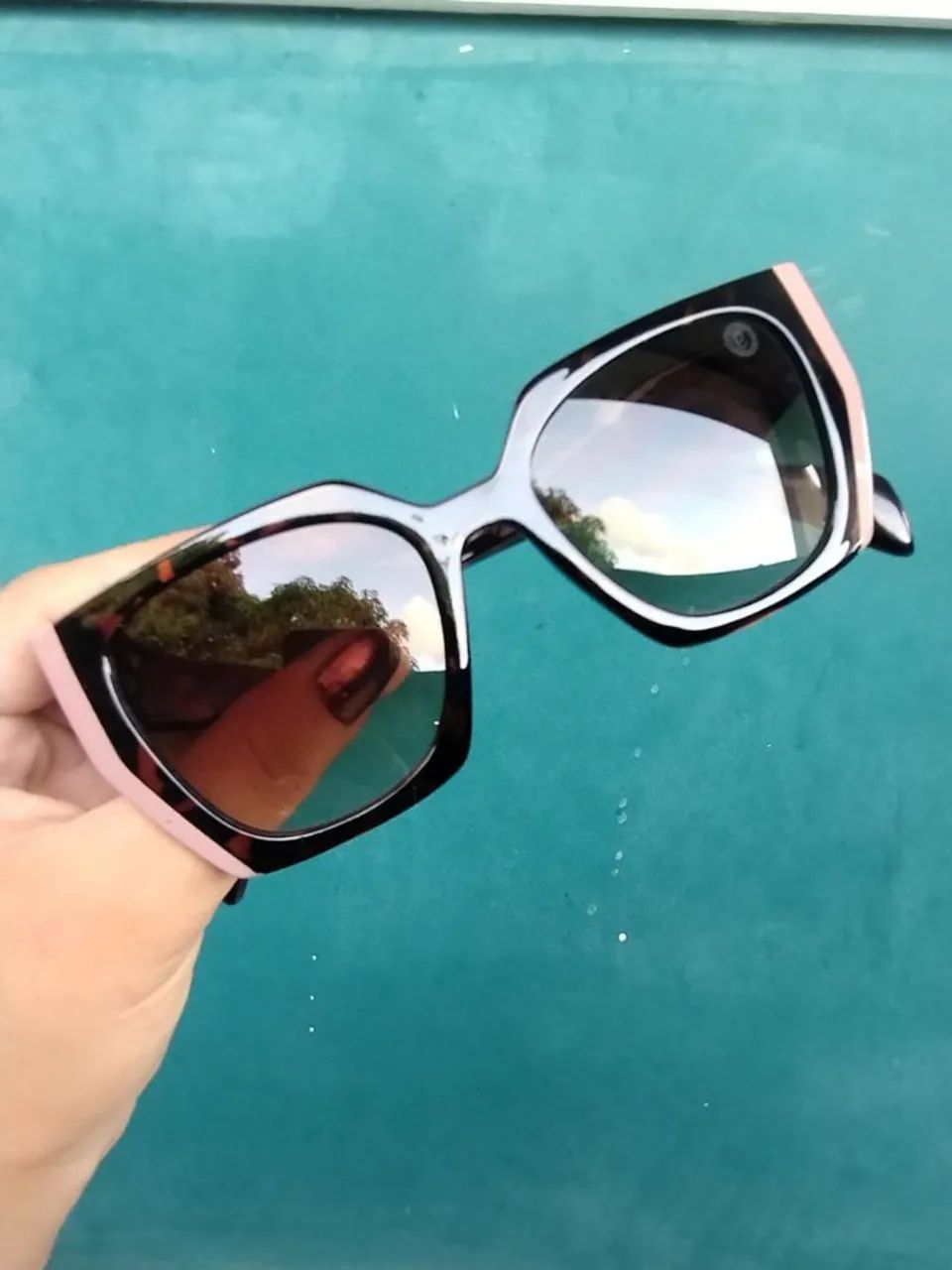 Óculos De Sol Feminino Quadrado Estilo Prada - Foto 4