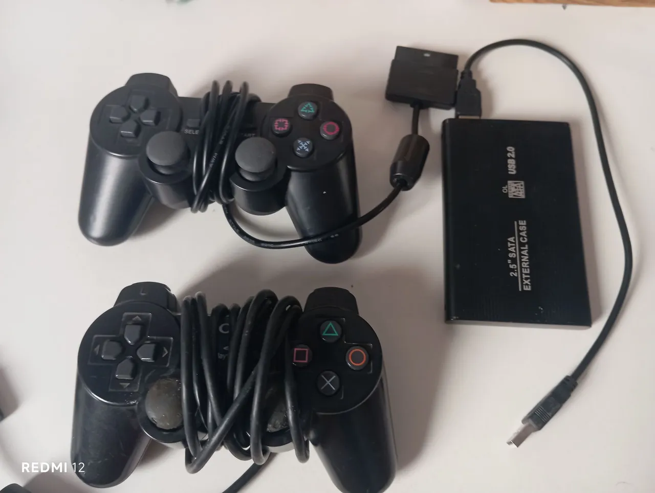 Kit PS2: Controles e HD Externo