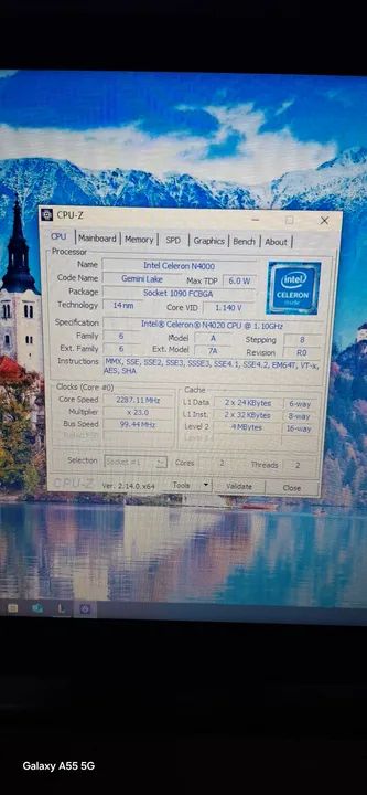 Computador Intel Celeron N4000 - Semi novo