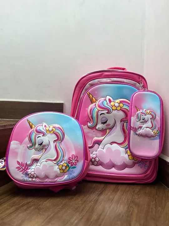 Kit de mochila, lancheira e estojo 3D - Foto 2