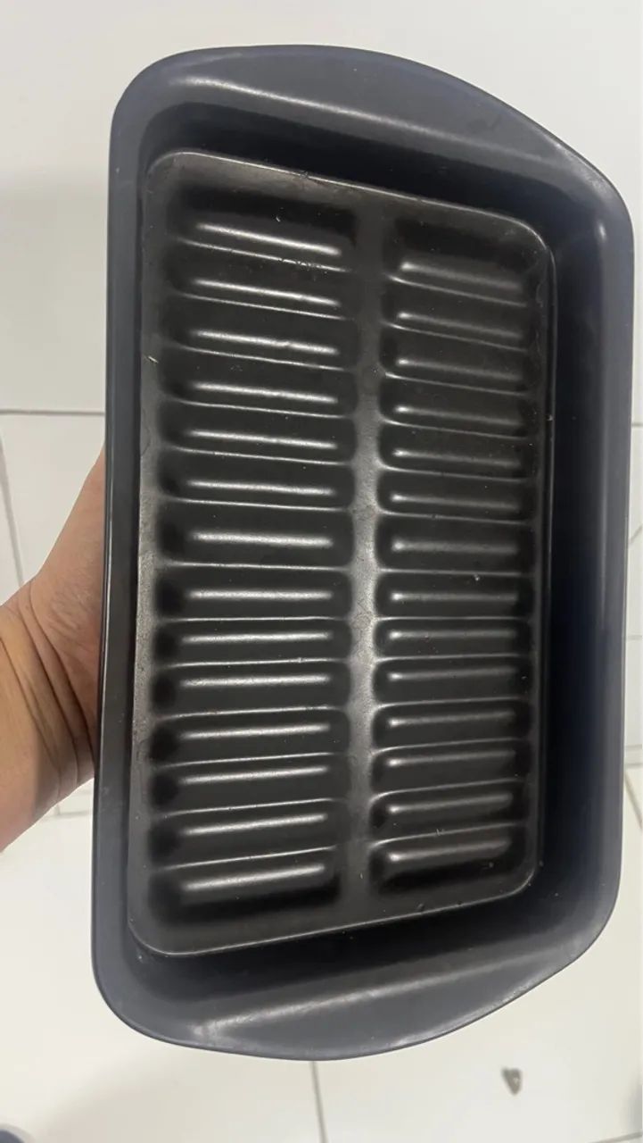 Assadeiras Ceraflame Cookware Usadas - Base Ondulada, Cor Preta - Foto 3