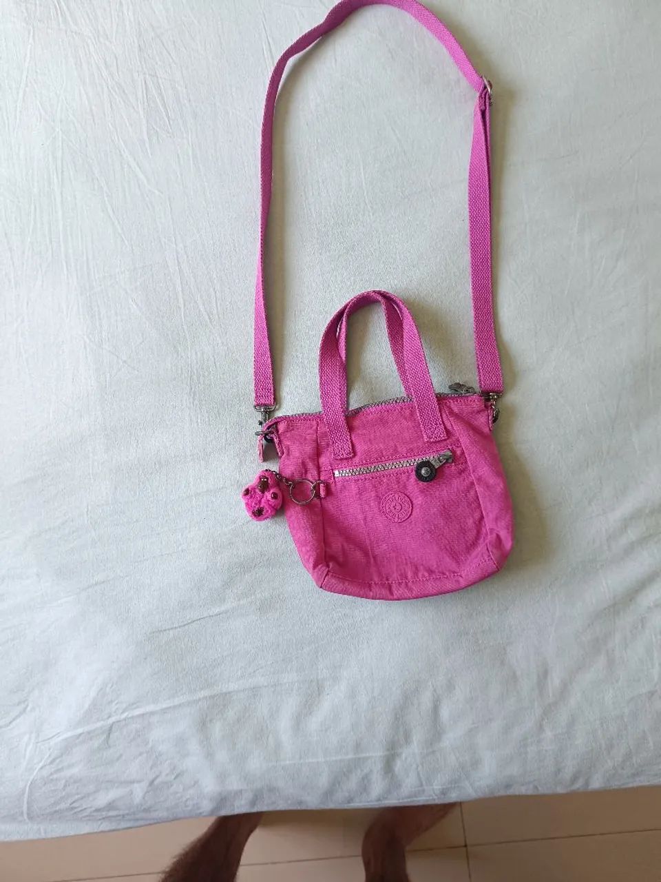 Bolsa Kipling transpassada rosa - Foto 3